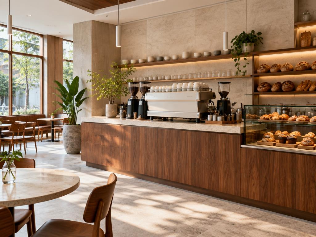 Café & Restaurant coffee space — illustration
