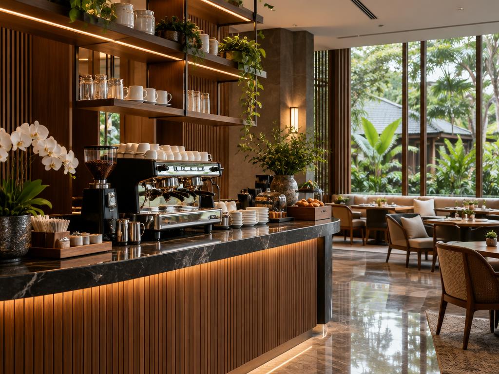 Hotel & Hospitality coffee space — illustration